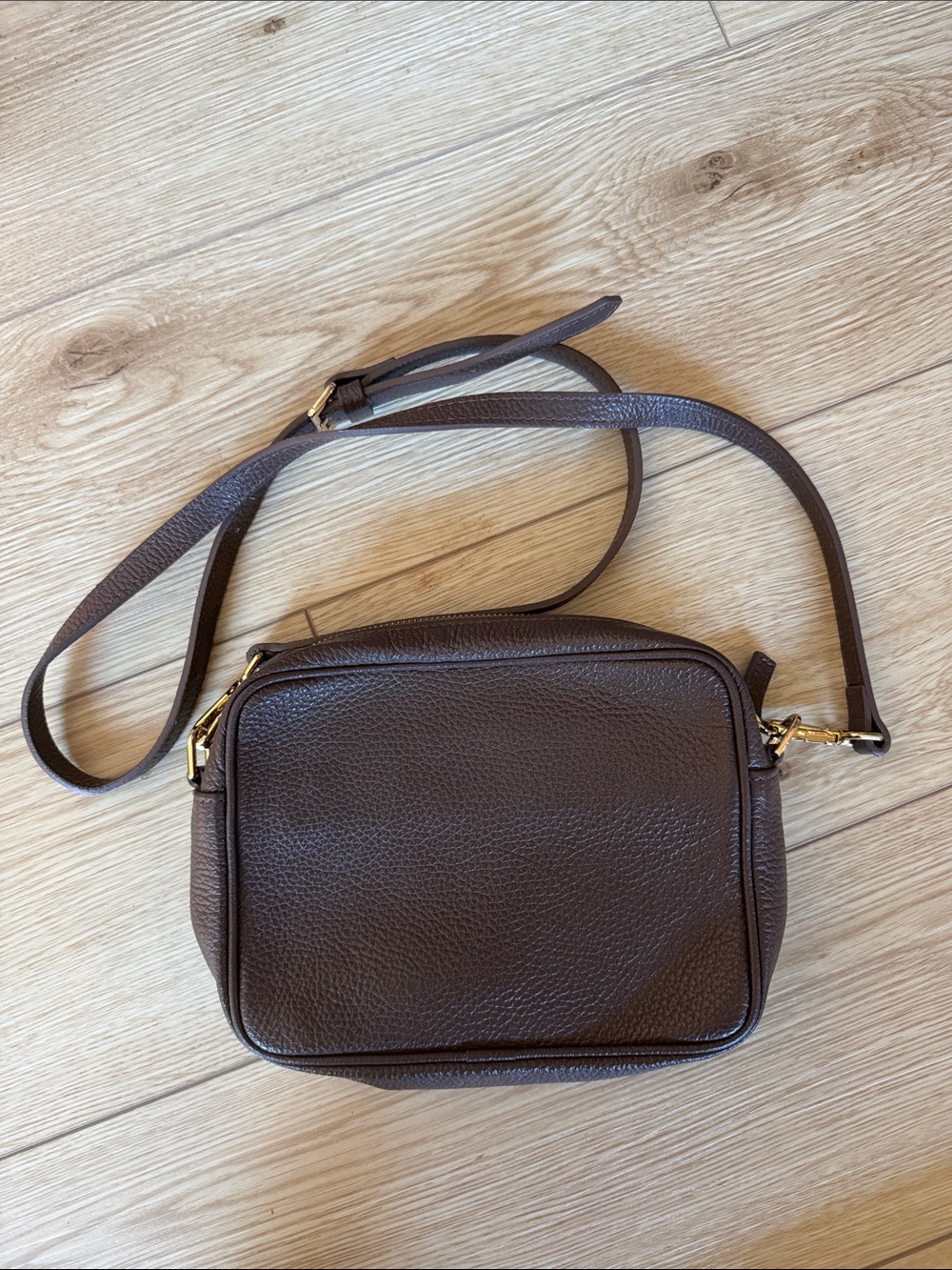 quince leather crossbody purse